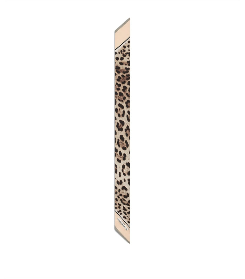 Dolce&Gabbana leopard print silk headscarf, UK version