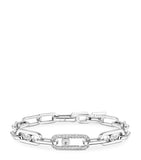 Messika Move Link white gold diamond chain bracelet 1.03ct, imported from the UK