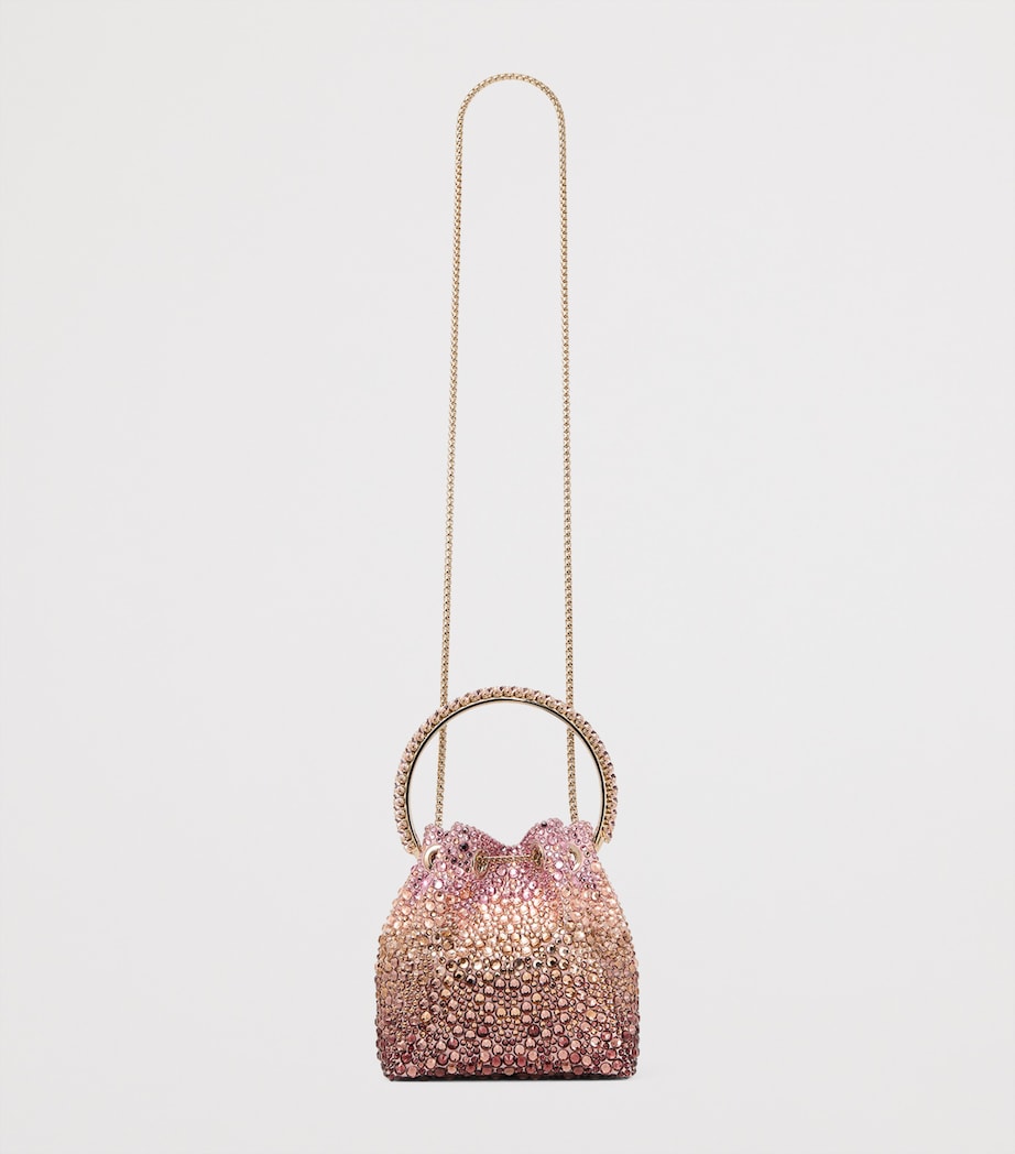Jimmy Choo Bon Bon top-handle bag with crystal-embellished handle - UK version