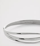 Monica Vinader Nura wrap bangle sterling silver (British brand)