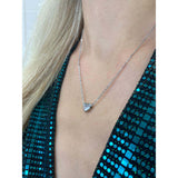 SVNX small heart necklace in silver one size UK version