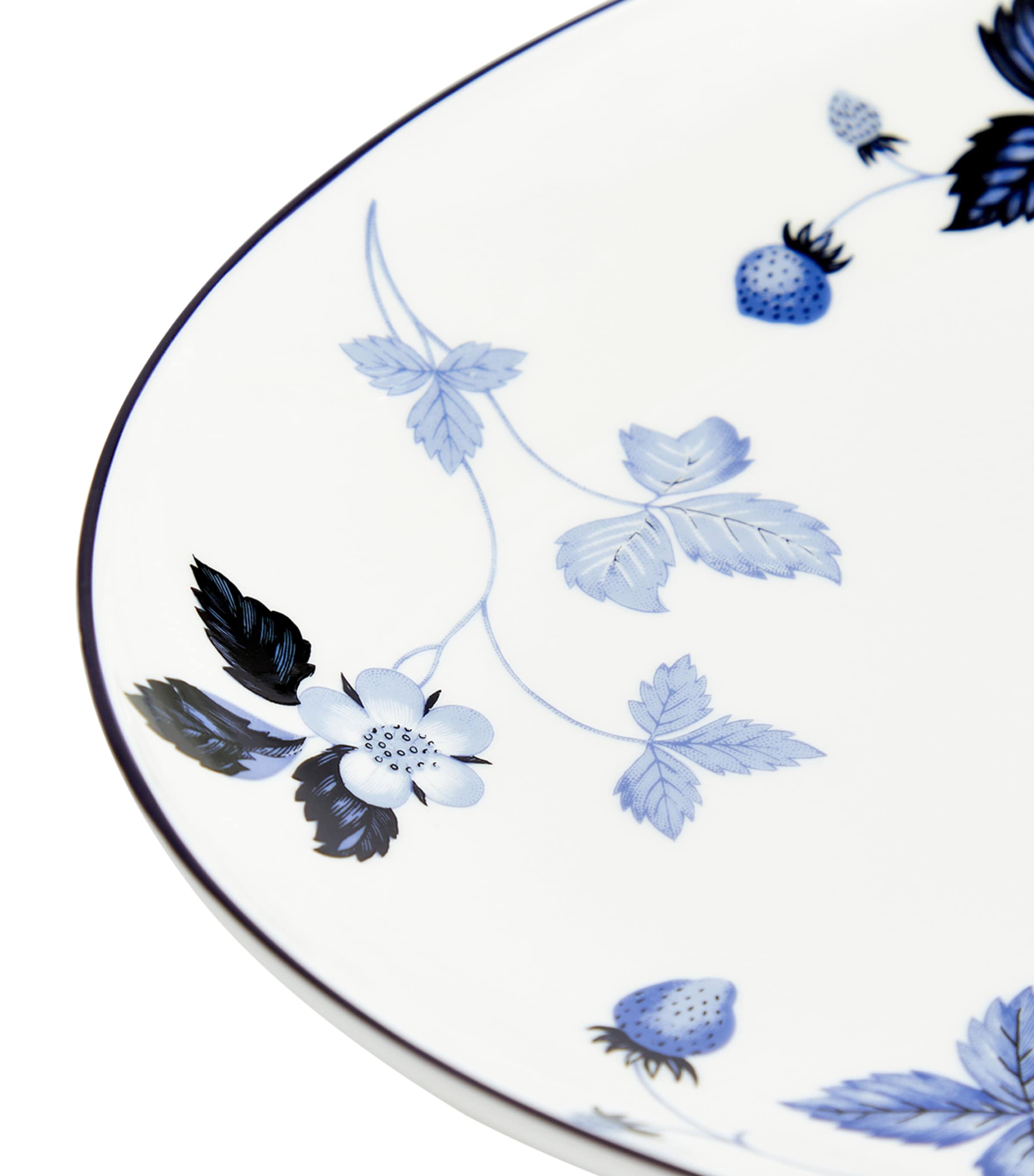 Wedgwood Wild Strawberry Inky Blue oval plate 30cm (British brand)