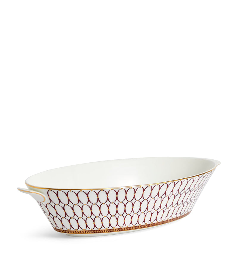 Wedgwood Renaissance Gold Oval Platter 28cm (British brand)