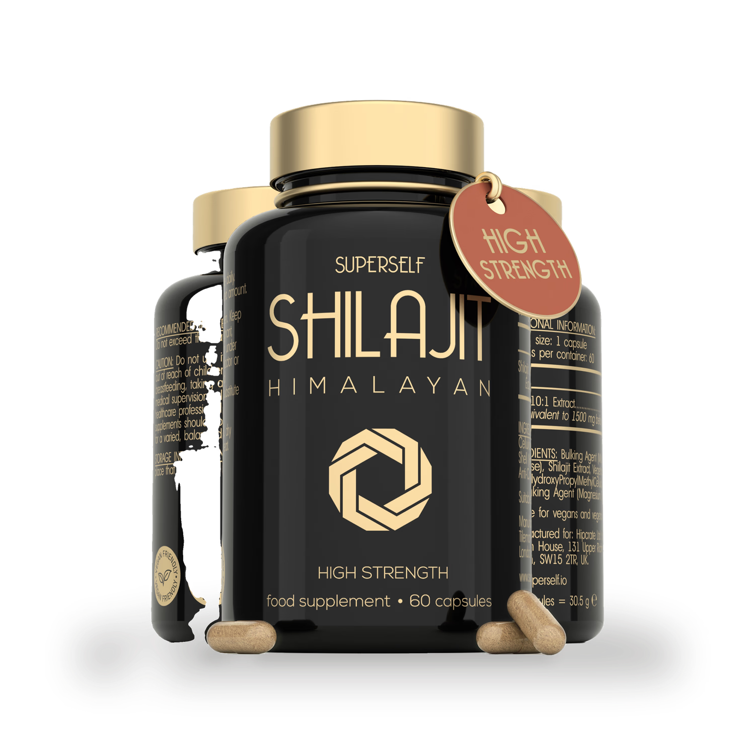 SuperSelf Himalayan shilajit supplement 60 capsules - British product