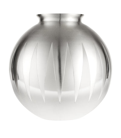 Harrods Christofle Sterling Silver Dents-de-Loup Vase (33cm)- Buy online at McGrocer