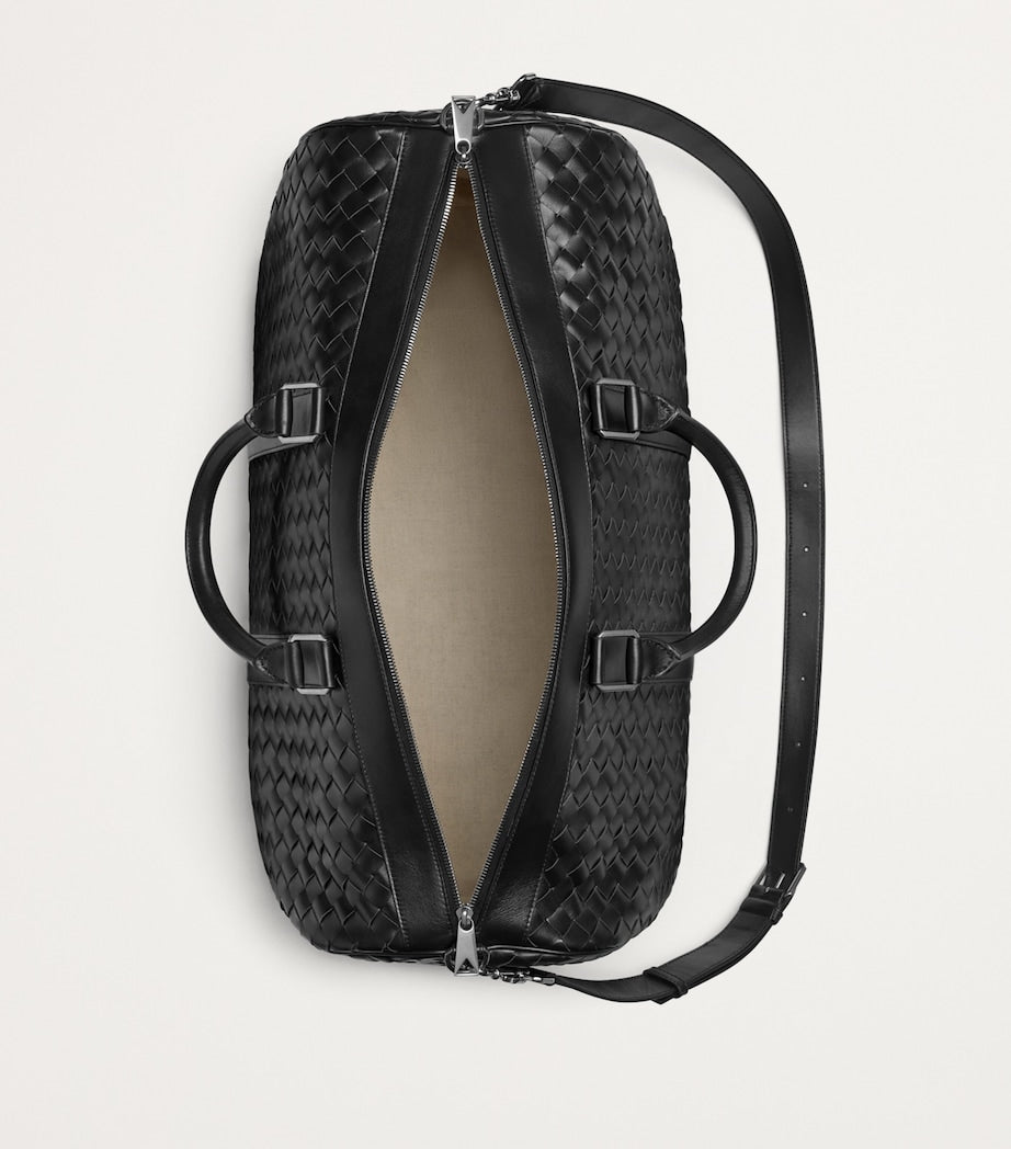 Bottega Veneta large leather Intrecciato duffle bag (British brand)