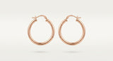 Cartier 18ct rose gold diamond hoop earrings 1.02ct, imported from the UK