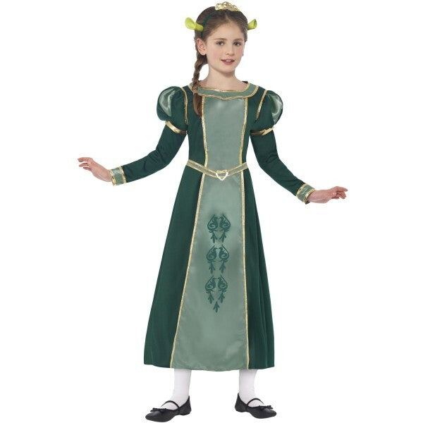Smiffys Shrek Princess Fiona costume with dress and tiara, UK version
