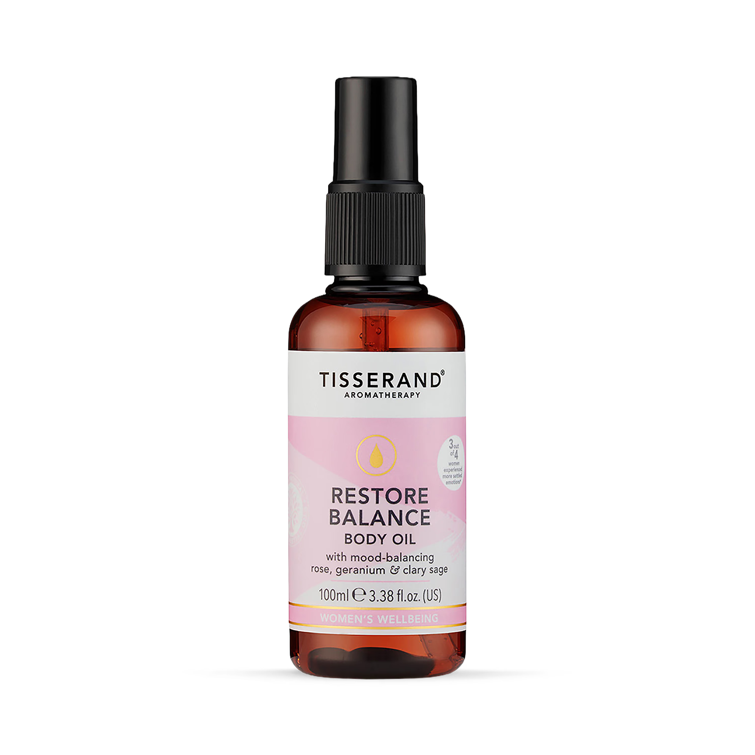 Tisserand Restore Balance Massage & Body Oil 100ml (British brand)