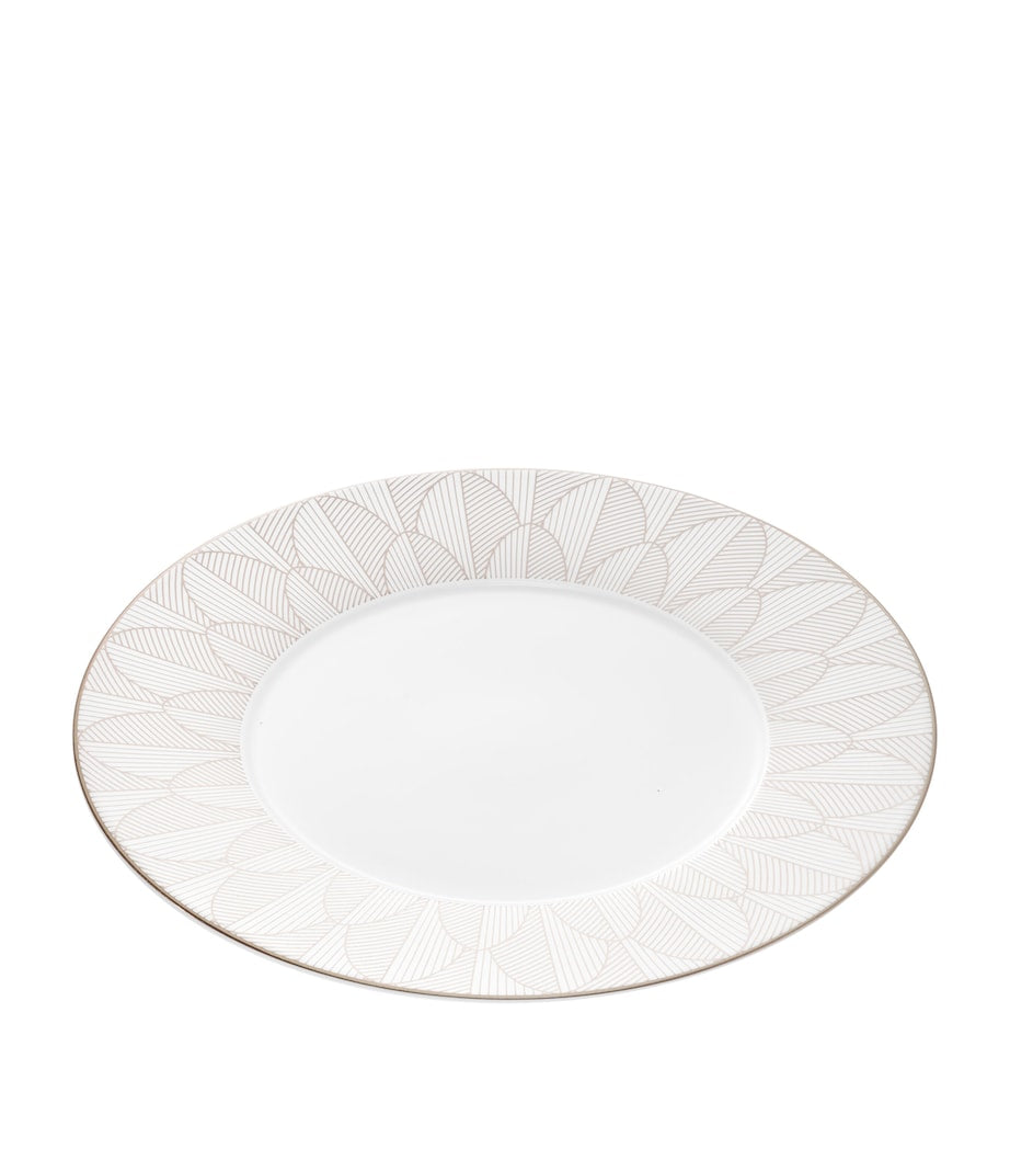Christofle porcelain Malmaison Platinum Impériale dinner plate 27cm - British product