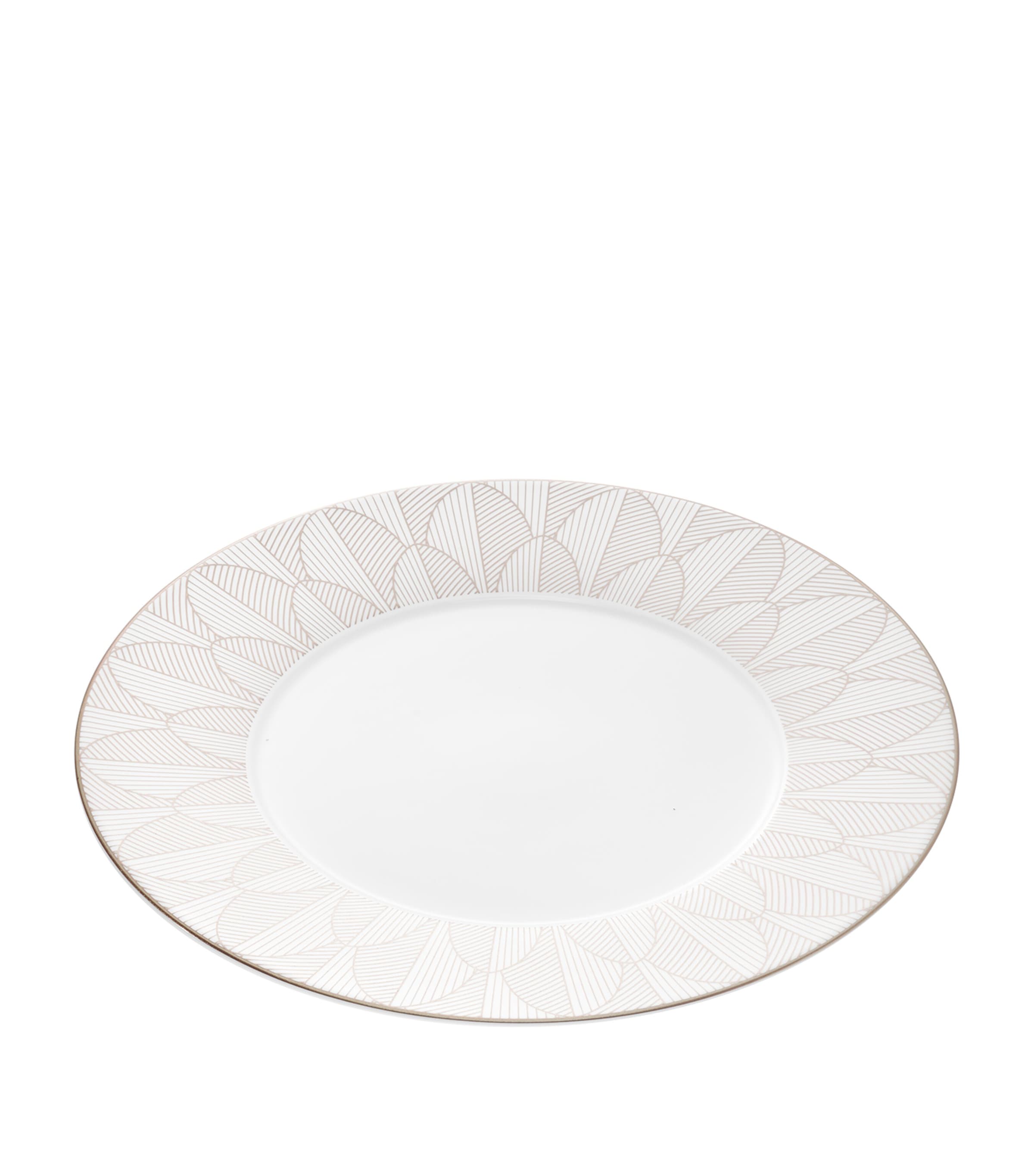 Christofle porcelain Malmaison Platinum Impériale dinner plate 27cm - British product