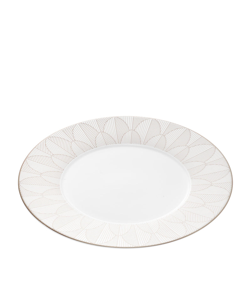 Christofle porcelain Malmaison Platinum Impériale dinner plate 27cm - British product