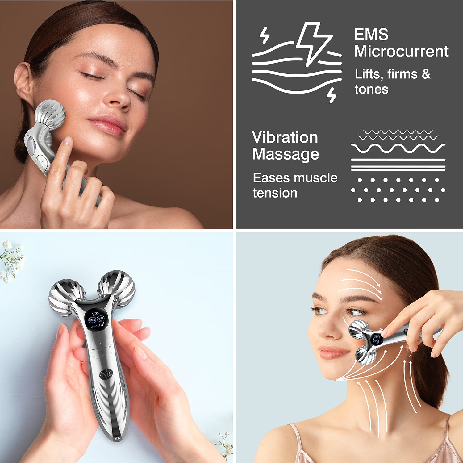 Rio 3D face and body roller massager (British brand)