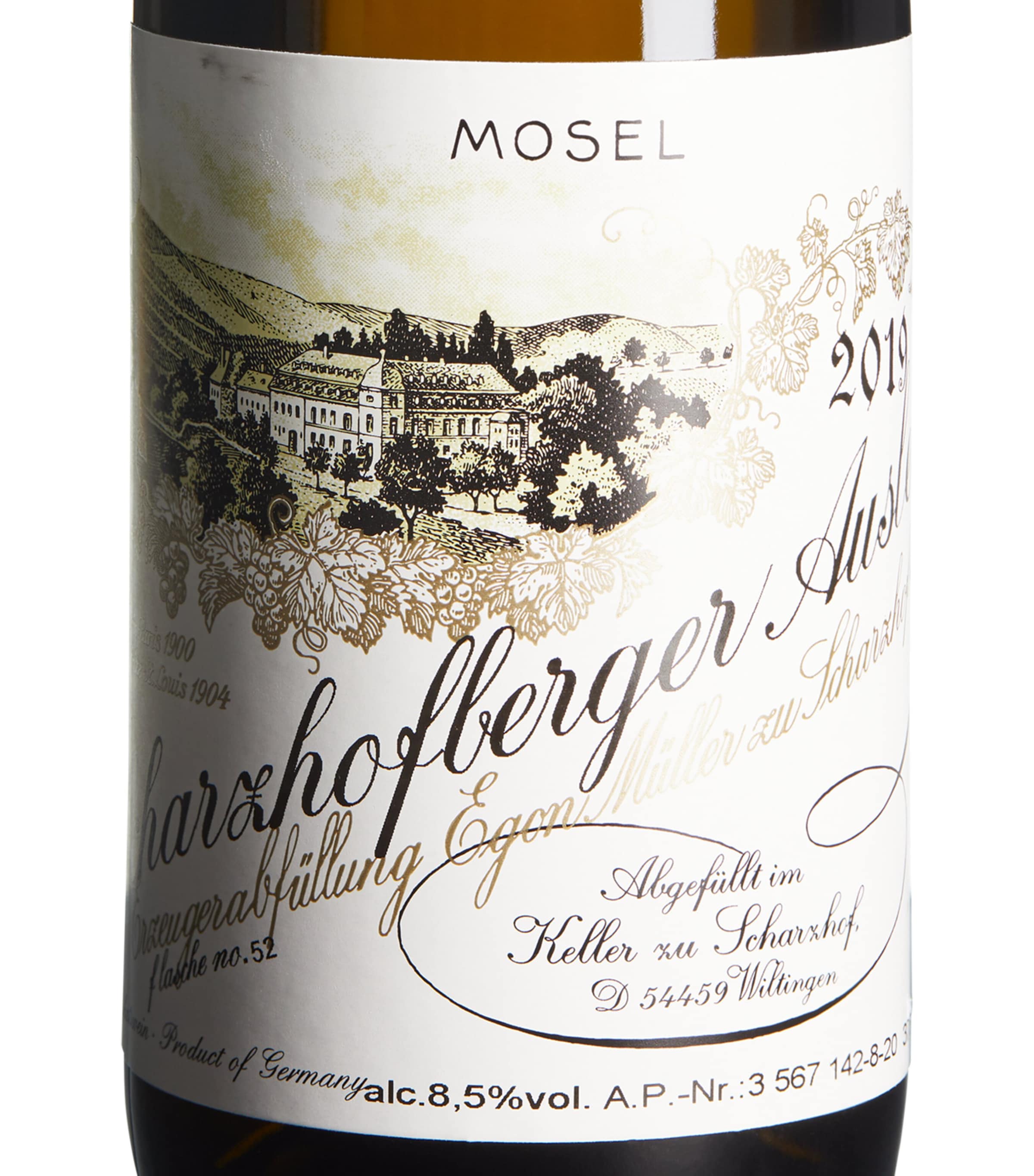 Egon Muller German Riesling Auslese Blanc 2019 37.5cl - British product