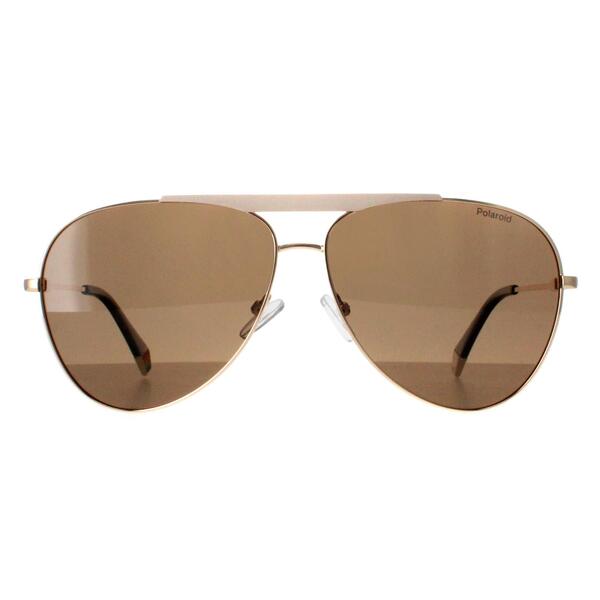 Polaroid PLD 6200/S/X gold polarized unisex sunglasses - British product