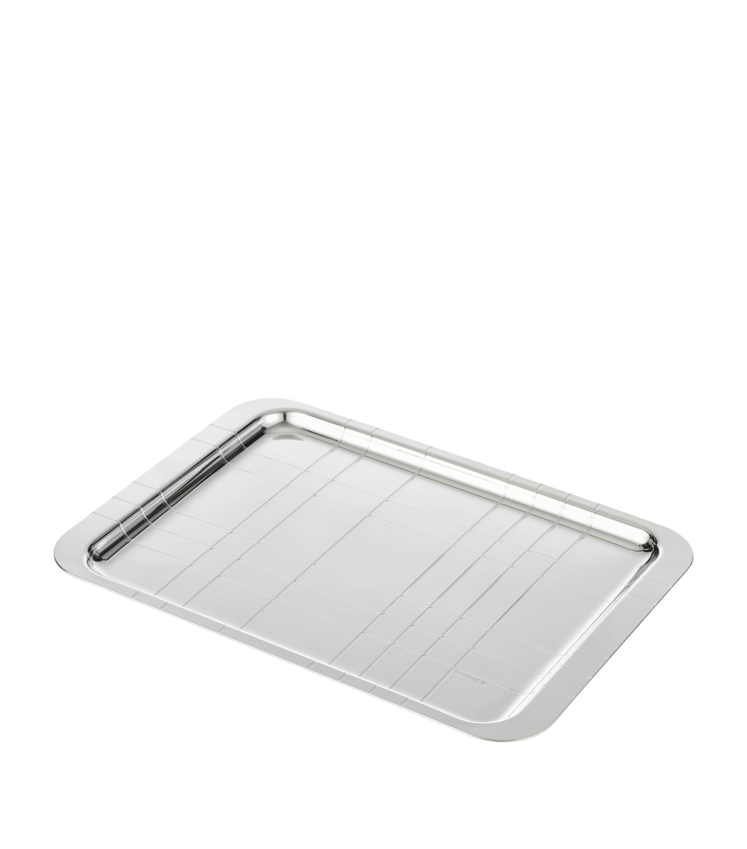 Christofle Silver-Plated Graphik Tray 30cm x 20cm - British product