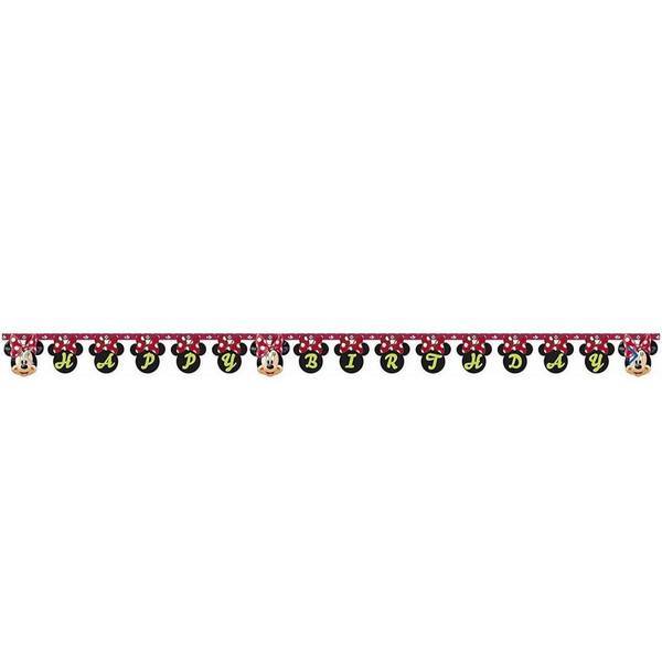 Disney Minnie Mouse Happy Birthday banner 2.1m, UK version