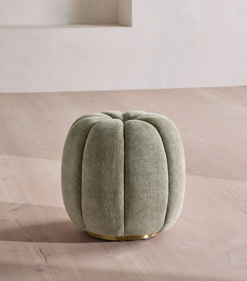 Soho Home linen chenille Sofia footstool - British product