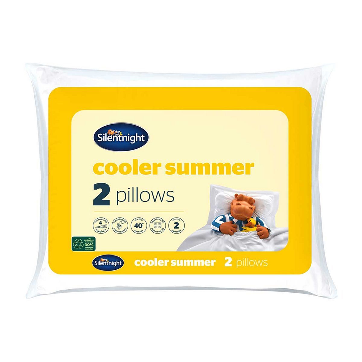 Silentnight Cooler Summer Pillow - 2 Pack GOODS Boots   