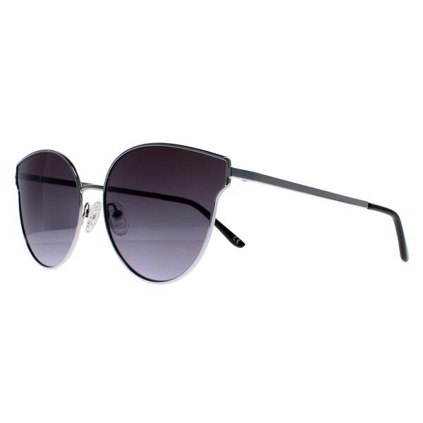 Guess GF0353 women's sunglasses silver cat eye metal frame, imported from the UK