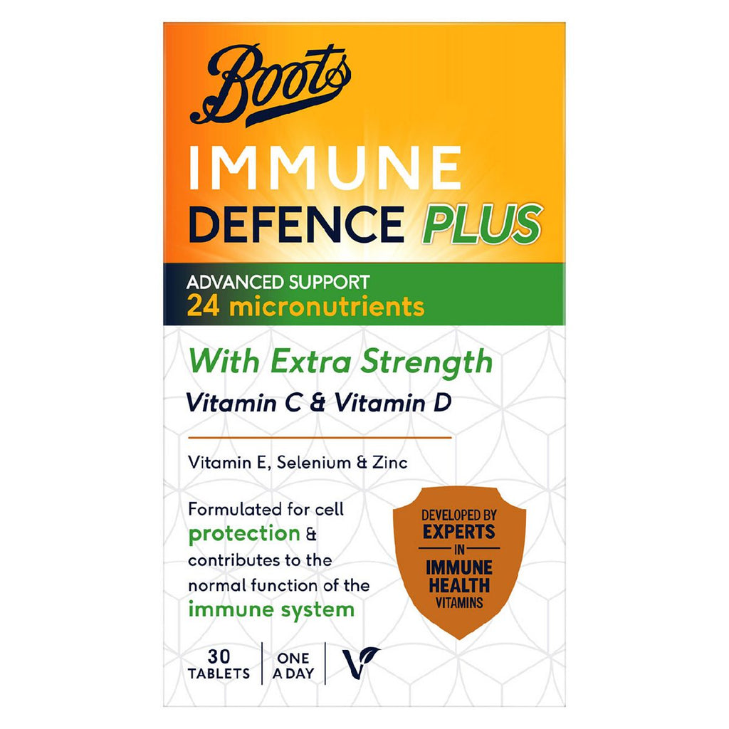 Boots Immune Defence Plus Advanced Support 24 Micronutrients, 30 Tablets