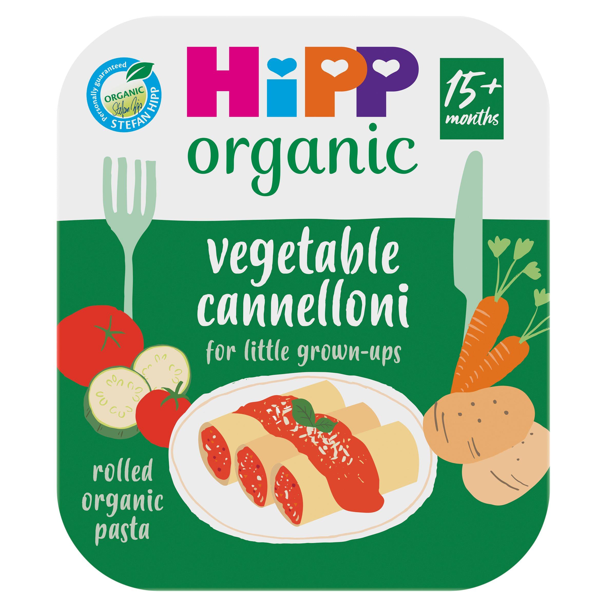 HiPP Organic Vegetable Cannelloni For Little Grown Ups Tray Meal 15+ Months 250g baby meals Sainsburys   