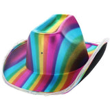 Smiffys LED rainbow cowboy hat (British brand)