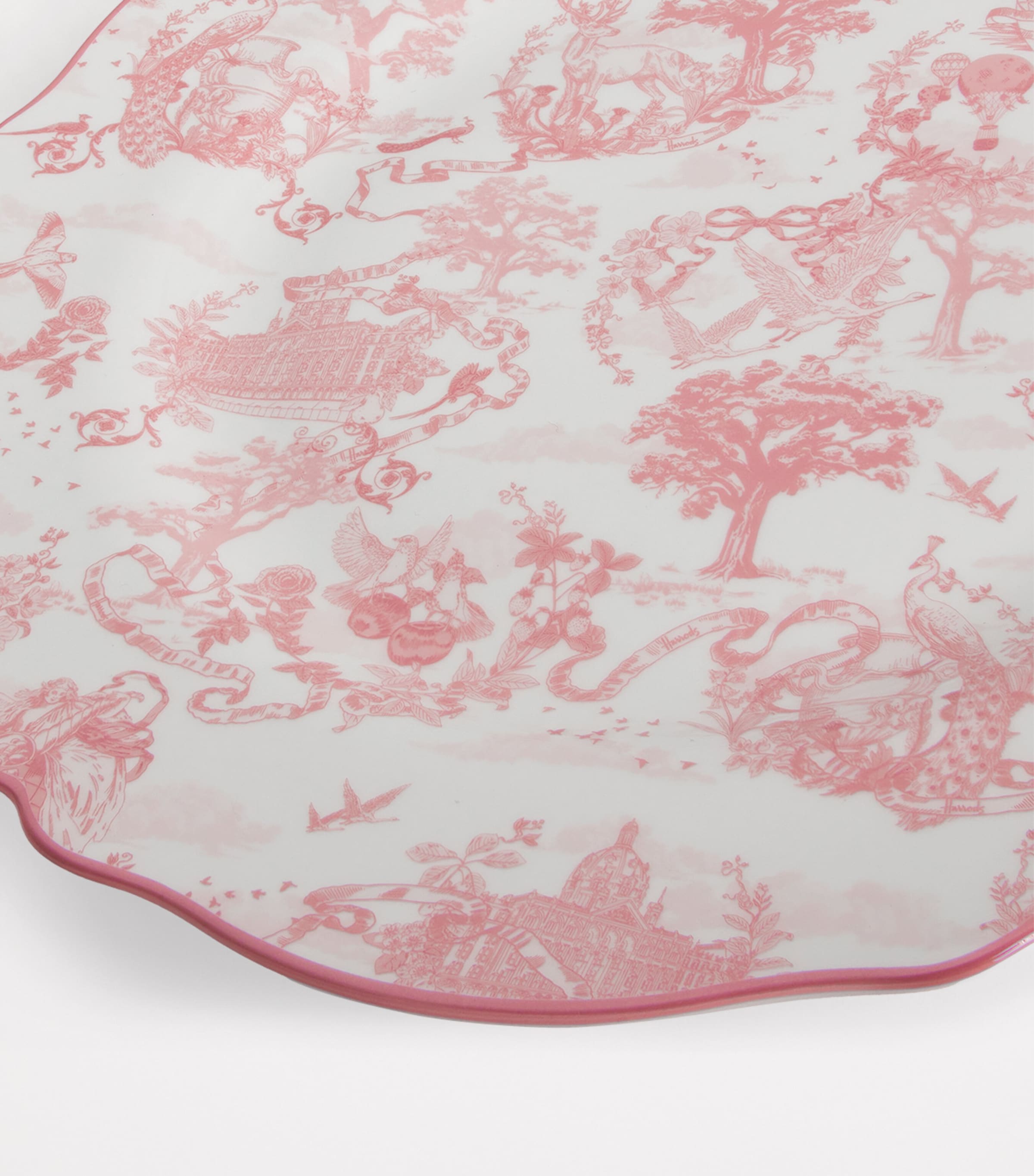 Harrods fine bone china toile dinner plate 27cm, UK version