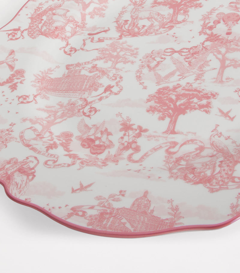 Harrods fine bone china toile dinner plate 27cm, UK version