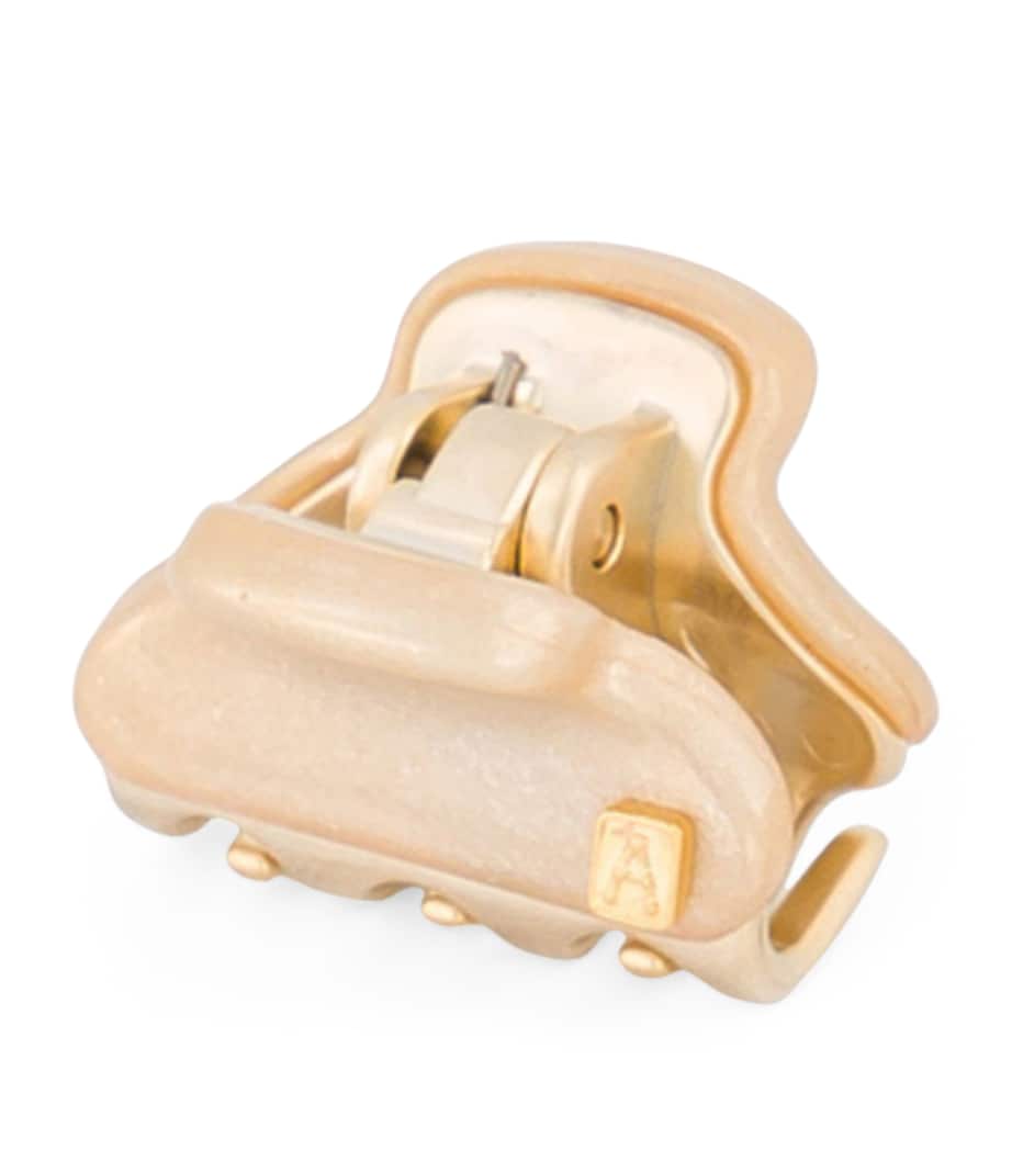 Alexandre de Paris gold-plated mini claw hair clip 1.8cm, UK version