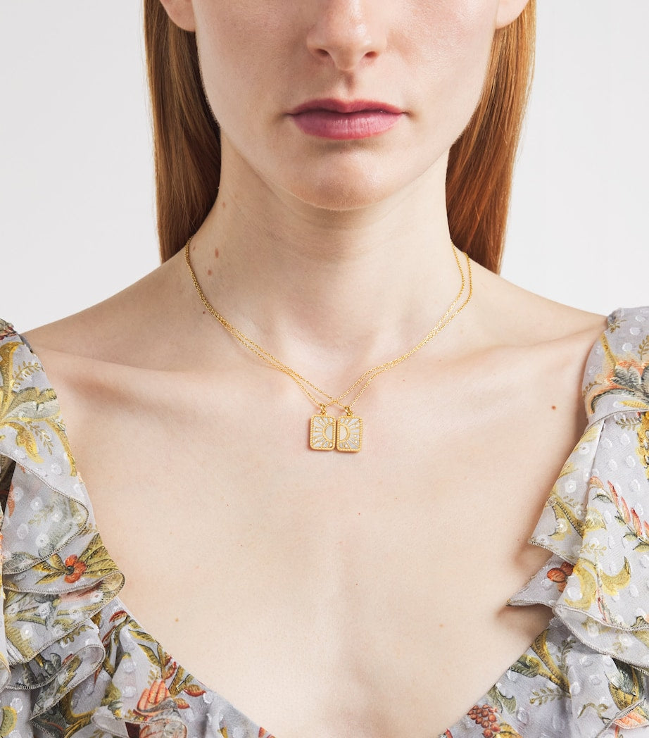 L'Atelier Nawbar My Other Half necklace in gold and diamonds - British product