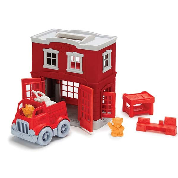 Green Toys Fire Station Playset GOODS Superdrug   