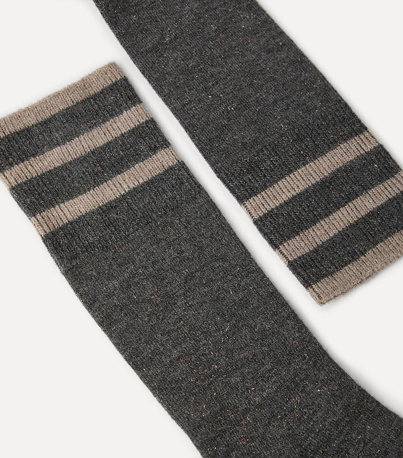 Brunello Cucinelli cashmere-blend sparkling knit socks (British brand)