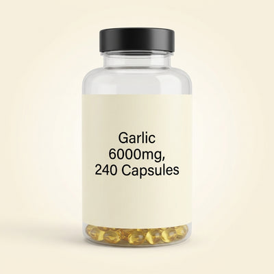 Holland & Barrett Holland & Barrett High Strength Garlic 6000mg Food Supplement Capsules 240 Capsules- Buy online at McGrocer
