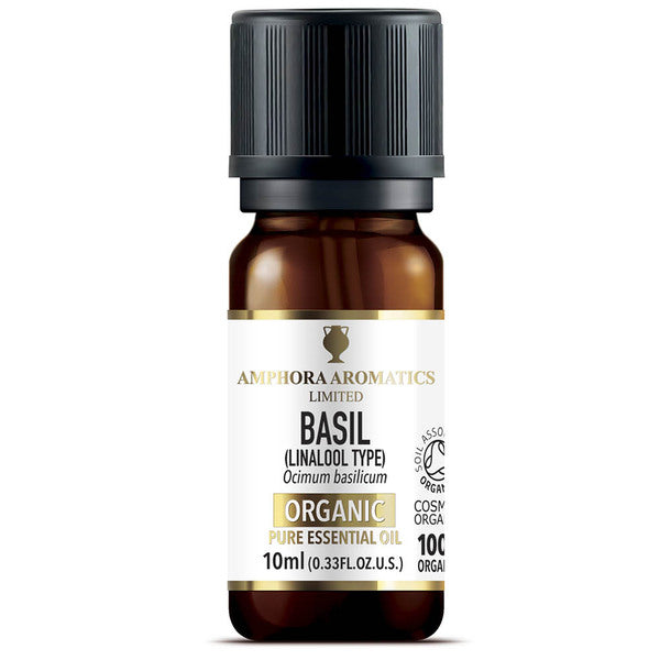 Amphora Aromatics Organic Basil Essential Oil 10ml