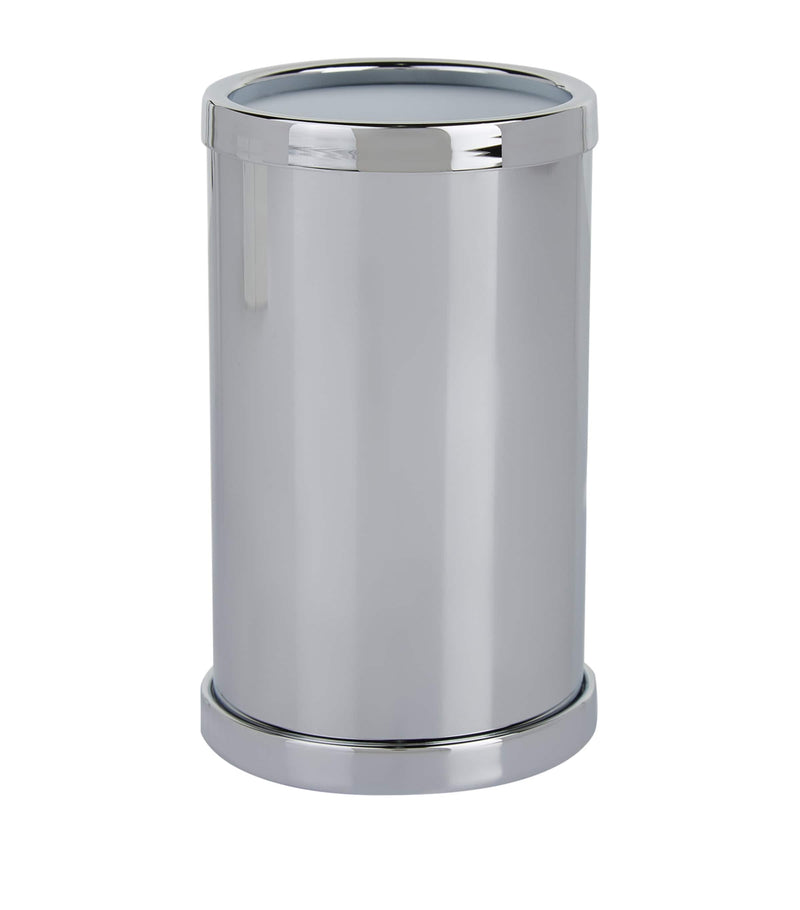Zodiac Cylinder Chrome toothbrush holder (British brand)