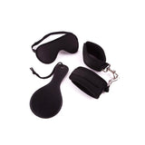 Ann Summers bondage set with neoprene blindfold, handcuffs, and mini paddle, UK version