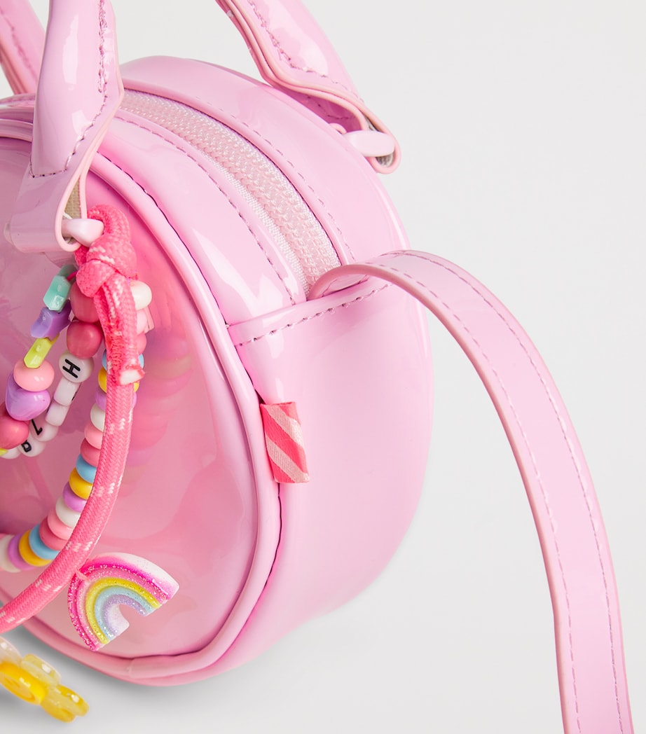 Billieblush faux leather pom-pom cross-body bag for children - British product
