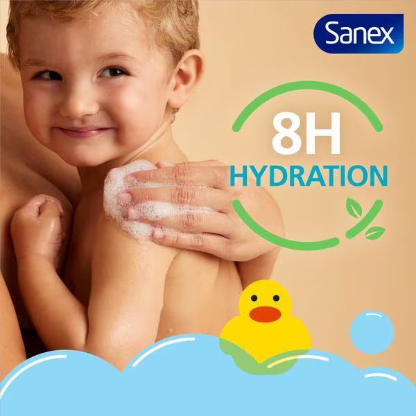 Sanex Zero% Nourishing Baby Bath Foam Shampoo 450ml (British brand)