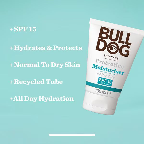 Bulldog men's moisturiser SPF 15 100ml - British product
