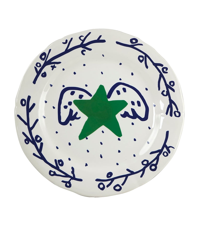 Gien Archipel dessert plates 23cm set of 6 - British product