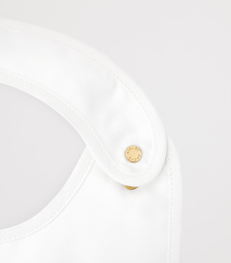 Atelier Choux organic cotton baby bib Le Gâteau, imported from the UK