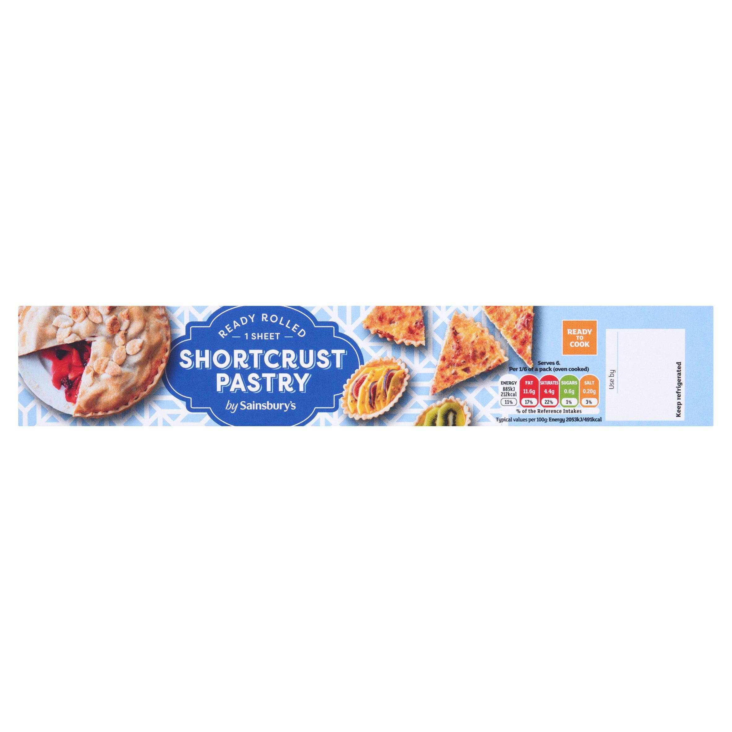 Sainsbury's Ready Rolled Shortcrust Pastry 320g GOODS Sainsburys   