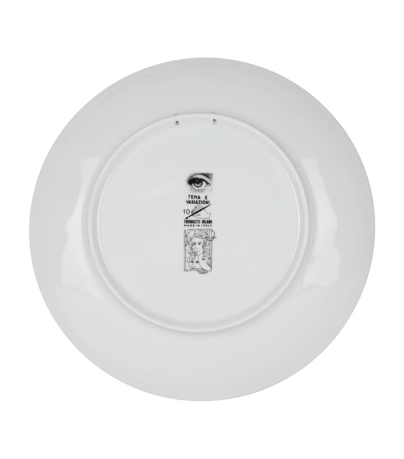 Fornasetti Tema e Variazioni No. 10 wall plate 26cm, imported from the UK