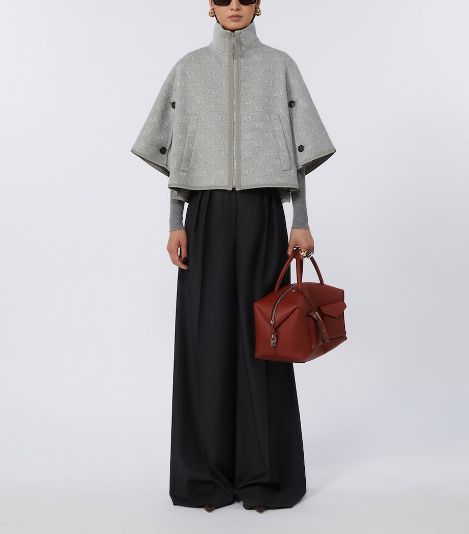 Max Mara Large Leather Boston Bowler Bag, UK version