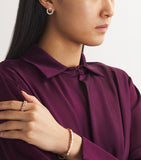 Suzanne Kalan rose gold diamond mini hoop earrings, UK version