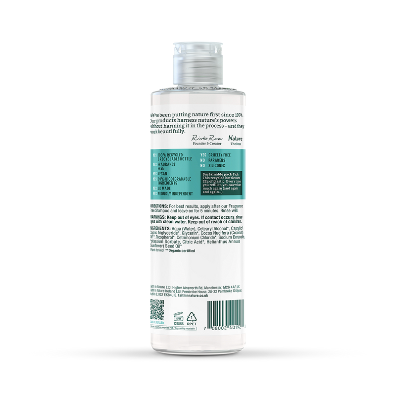 Faith in Nature Fragrance Free Conditioner 400ml - 998936