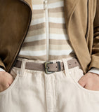 Brunello Cucinelli suede monili belt, UK version