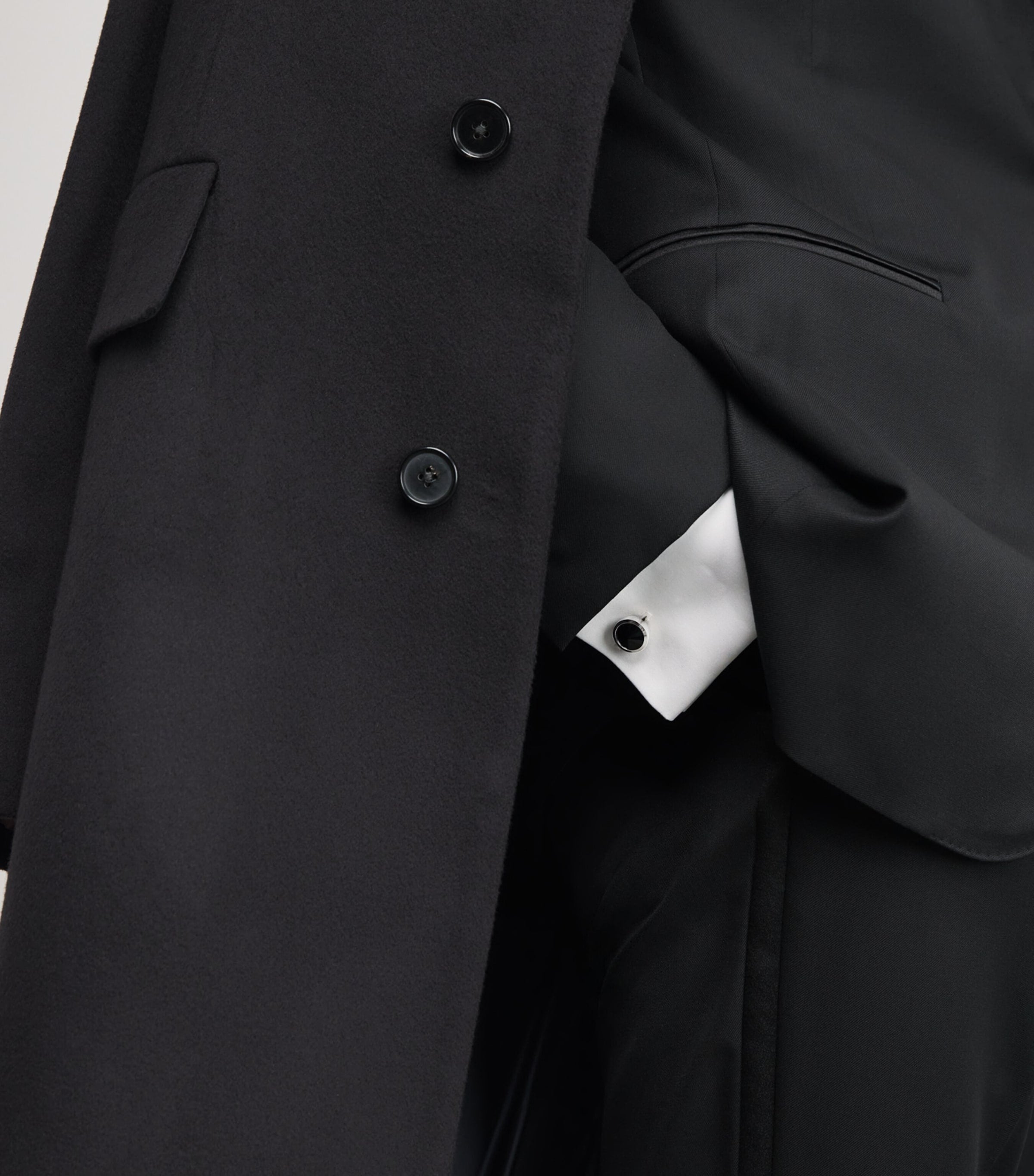 Giorgio Armani sterling silver embellished cufflinks, imported from the UK