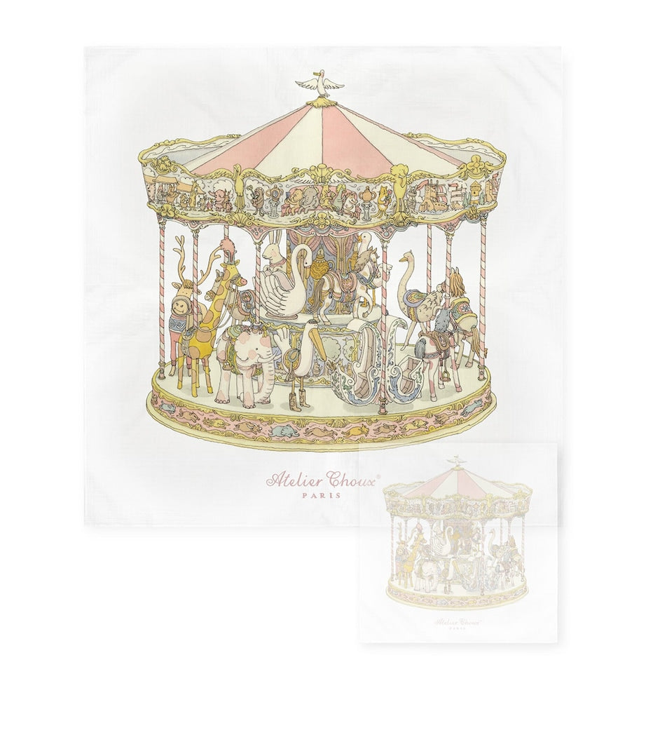 Atelier Choux Grand Carousel Baby Blanket - British product